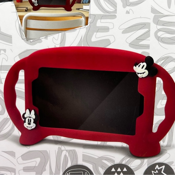 NWT Disney Mickey Minnie Silicone Tablet Case 7”-8” Red - Picture 2 of 4